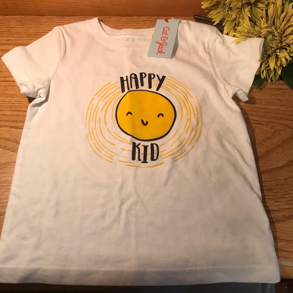 CAT & JACK “Happy Kid” T Shirt - Picture 1 of 5